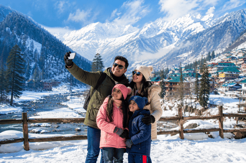 manali family tour package snowy mountains